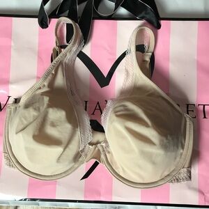 Victoria’s Secret Beige Lace Unlined Denim Bra 32DD